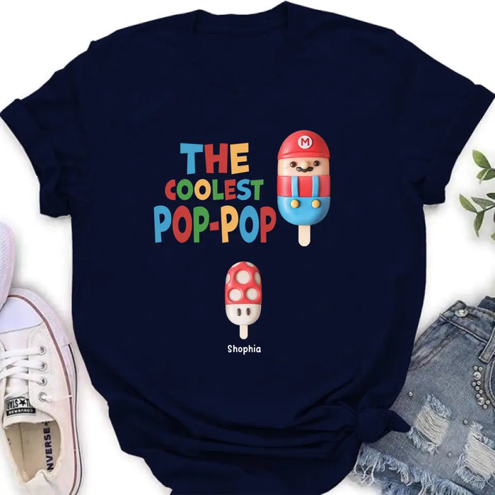 Personalized Shirt - The Coolest Pop - Gift Idea For Father's