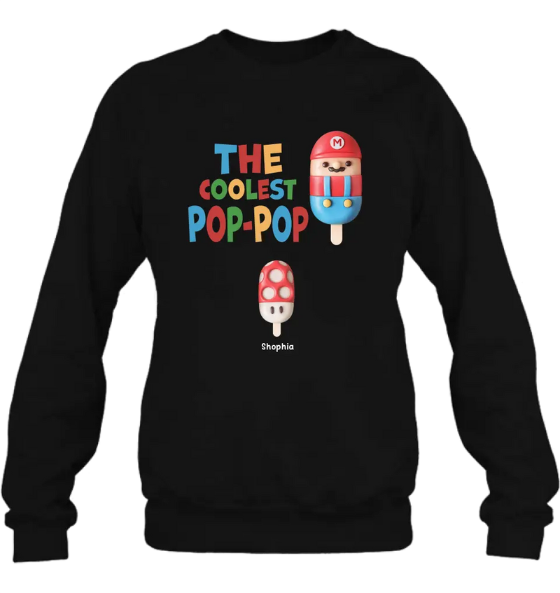 Personalized Shirt - The Coolest Pop - Gift Idea For Father's