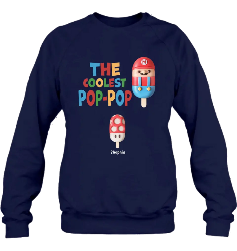 Personalized Shirt - The Coolest Pop - Gift Idea For Father's