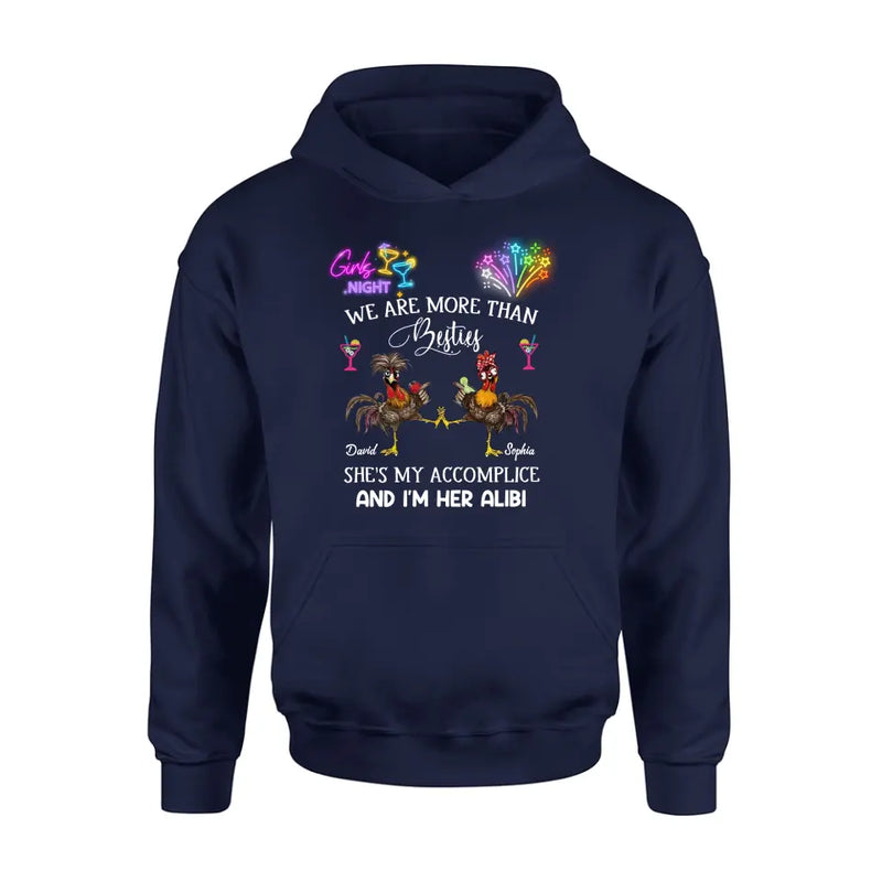 Personalized Friends T-Shirt/Long Sleeve/Sweatshirt/Hoodie - Gift Idea For Friends/Sisters/Besties - Girls Night We Are More Than Besties