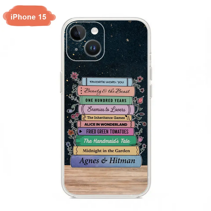 Custom Personalized Reading Book Phone Case For iPhone/ Samsung - Gift Idea For Reading Lover/ Birthday