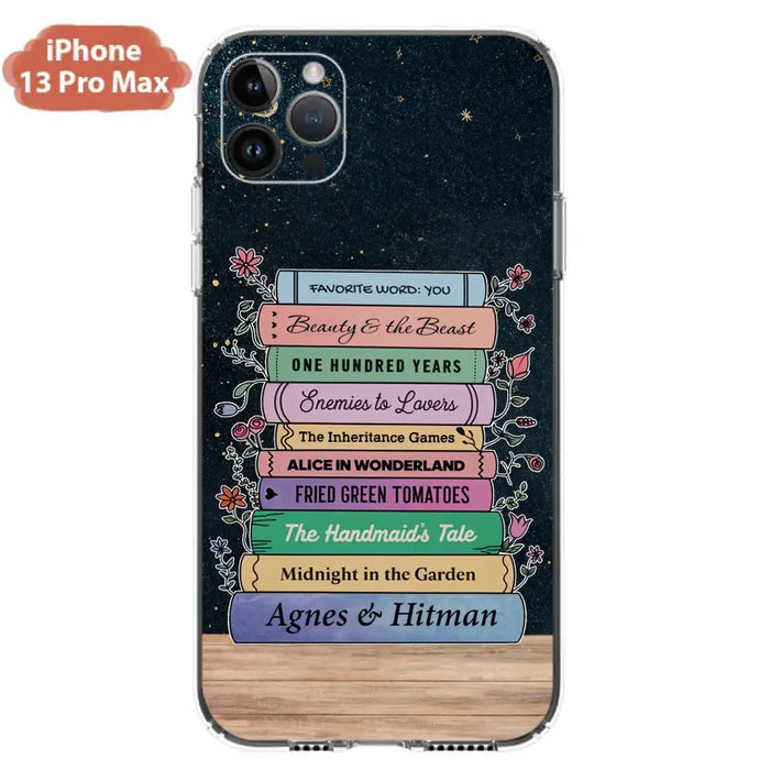 Custom Personalized Reading Book Phone Case For iPhone/ Samsung - Gift Idea For Reading Lover/ Birthday