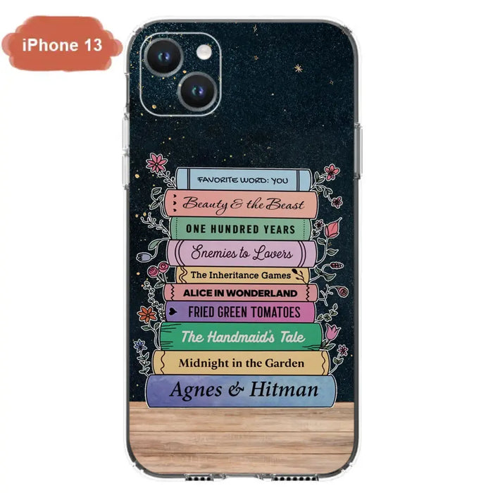 Custom Personalized Reading Book Phone Case For iPhone/ Samsung - Gift Idea For Reading Lover/ Birthday