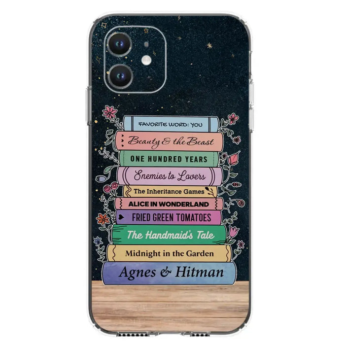 Custom Personalized Reading Book Phone Case For iPhone/ Samsung - Gift Idea For Reading Lover/ Birthday