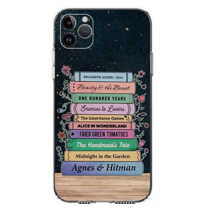 Custom Personalized Reading Book Phone Case For iPhone/ Samsung - Gift Idea For Reading Lover/ Birthday