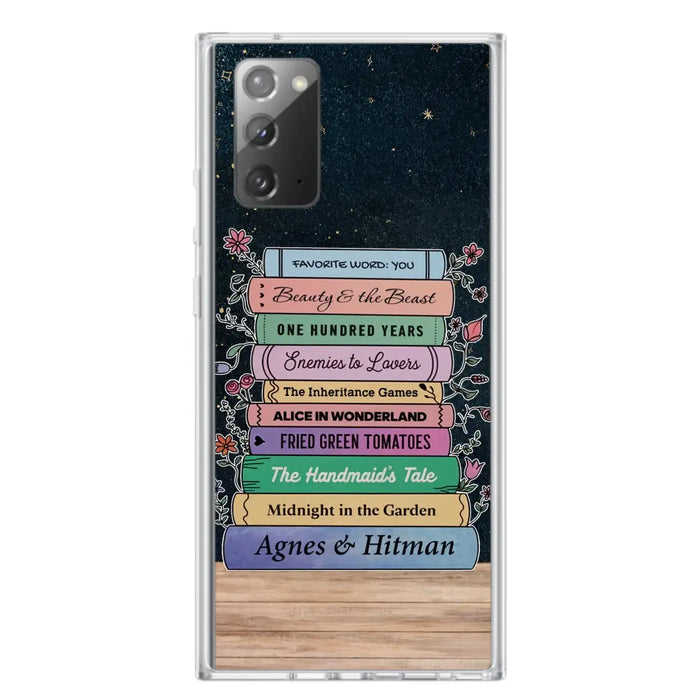 Custom Personalized Reading Book Phone Case For iPhone/ Samsung - Gift Idea For Reading Lover/ Birthday