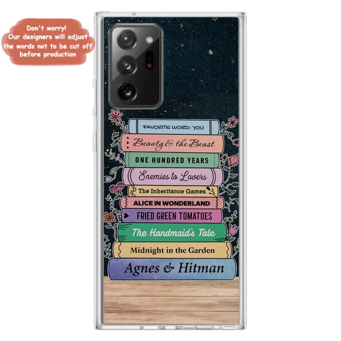 Custom Personalized Reading Book Phone Case For iPhone/ Samsung - Gift Idea For Reading Lover/ Birthday