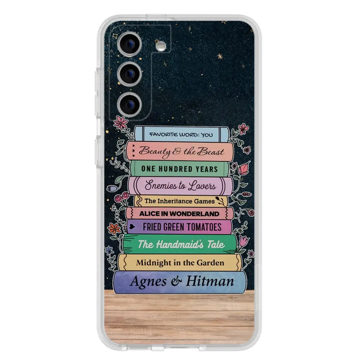 Custom Personalized Reading Book Phone Case For iPhone/ Samsung - Gift Idea For Reading Lover/ Birthday