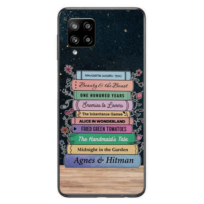 Custom Personalized Reading Book Phone Case For iPhone/ Samsung - Gift Idea For Reading Lover/ Birthday