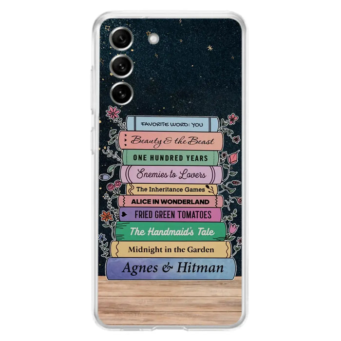 Custom Personalized Reading Book Phone Case For iPhone/ Samsung - Gift Idea For Reading Lover/ Birthday