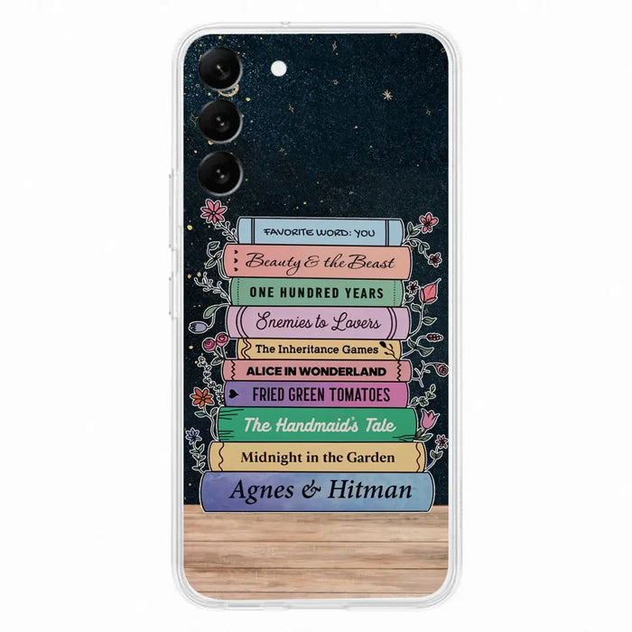 Custom Personalized Reading Book Phone Case For iPhone/ Samsung - Gift Idea For Reading Lover/ Birthday