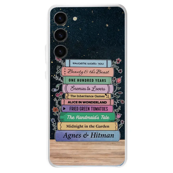 Custom Personalized Reading Book Phone Case For iPhone/ Samsung - Gift Idea For Reading Lover/ Birthday