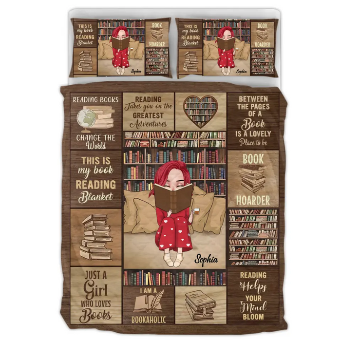 Custom Personalized Reading Book Quilt Bed Sets - Gift Idea For Books Lover - Reading Books Change The World