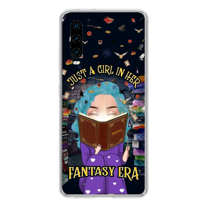 Custom Personalized Reading Book Phone Case - Gift Idea For Book Lovers - Just A Girl In Her Fantasy Era - Case For Xiaomi/ Oppo/ Huawei