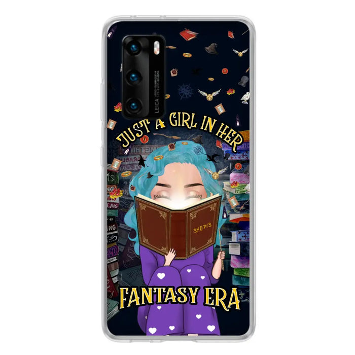 Custom Personalized Reading Book Phone Case - Gift Idea For Book Lovers - Just A Girl In Her Fantasy Era - Case For Xiaomi/ Oppo/ Huawei