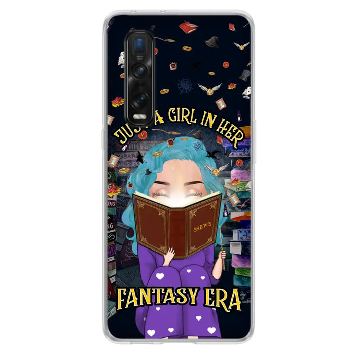 Custom Personalized Reading Book Phone Case - Gift Idea For Book Lovers - Just A Girl In Her Fantasy Era - Case For Xiaomi/ Oppo/ Huawei