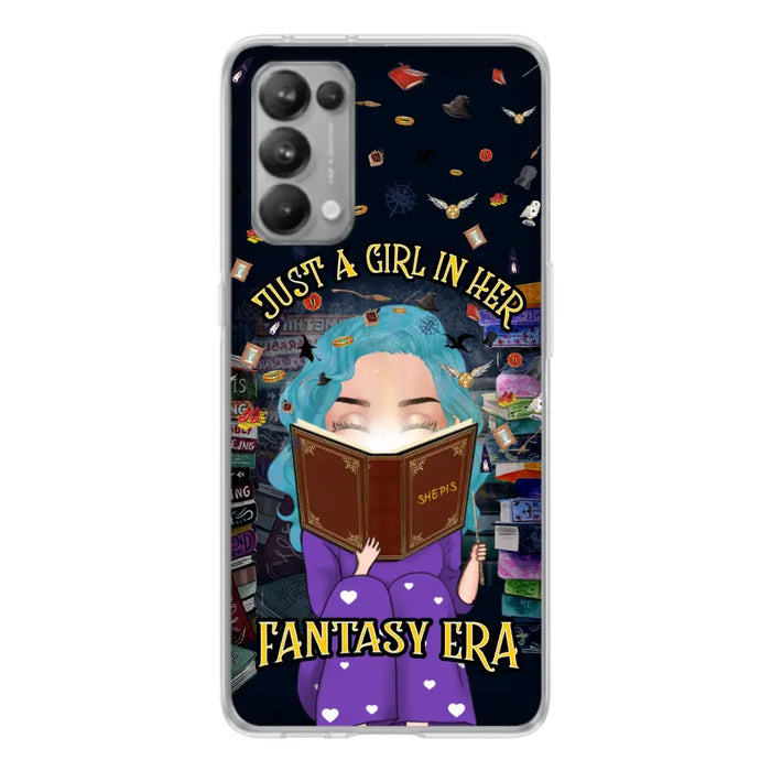 Custom Personalized Reading Book Phone Case - Gift Idea For Book Lovers - Just A Girl In Her Fantasy Era - Case For Xiaomi/ Oppo/ Huawei