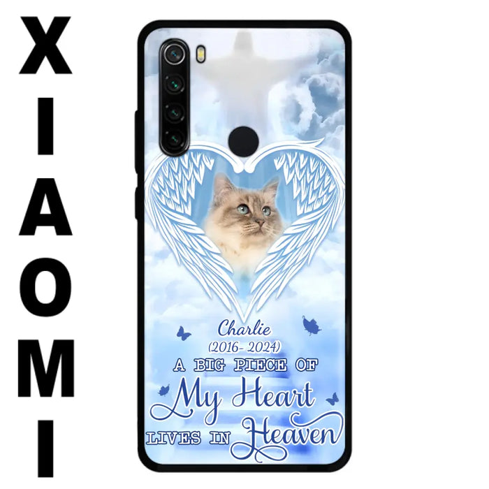 Custom Personalized Memorial Pet Phone Case - Upload Photo - Memorial Gift Idea For Pet Owner - A Big Piece Of My Heart Lives In Heaven - Case For Xiaomi/ Oppo/ Huawei