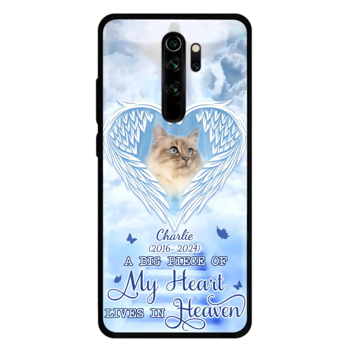 Custom Personalized Memorial Pet Phone Case - Upload Photo - Memorial Gift Idea For Pet Owner - A Big Piece Of My Heart Lives In Heaven - Case For Xiaomi/ Oppo/ Huawei