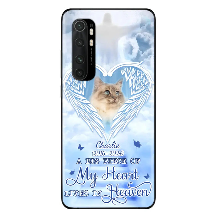 Custom Personalized Memorial Pet Phone Case - Upload Photo - Memorial Gift Idea For Pet Owner - A Big Piece Of My Heart Lives In Heaven - Case For Xiaomi/ Oppo/ Huawei