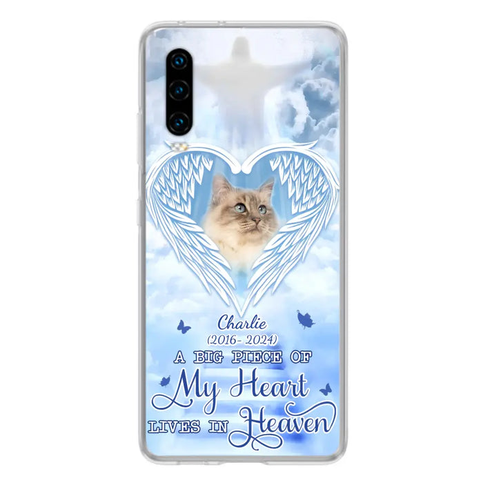 Custom Personalized Memorial Pet Phone Case - Upload Photo - Memorial Gift Idea For Pet Owner - A Big Piece Of My Heart Lives In Heaven - Case For Xiaomi/ Oppo/ Huawei