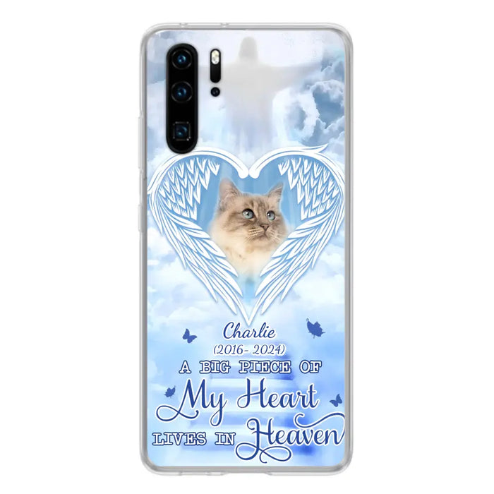 Custom Personalized Memorial Pet Phone Case - Upload Photo - Memorial Gift Idea For Pet Owner - A Big Piece Of My Heart Lives In Heaven - Case For Xiaomi/ Oppo/ Huawei