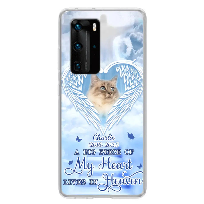 Custom Personalized Memorial Pet Phone Case - Upload Photo - Memorial Gift Idea For Pet Owner - A Big Piece Of My Heart Lives In Heaven - Case For Xiaomi/ Oppo/ Huawei