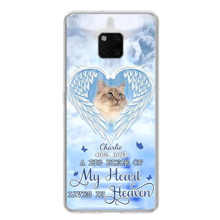 Custom Personalized Memorial Pet Phone Case - Upload Photo - Memorial Gift Idea For Pet Owner - A Big Piece Of My Heart Lives In Heaven - Case For Xiaomi/ Oppo/ Huawei