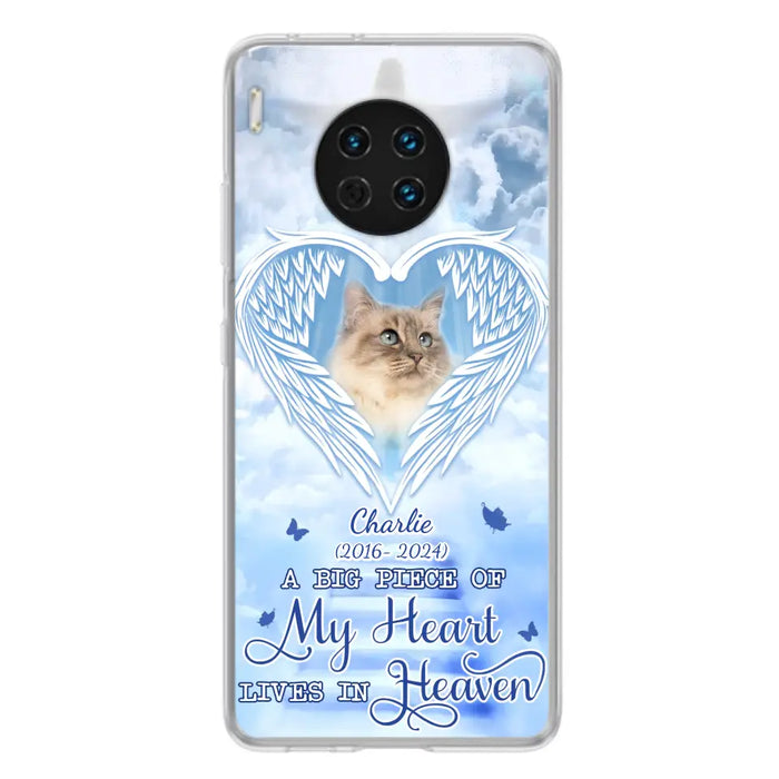 Custom Personalized Memorial Pet Phone Case - Upload Photo - Memorial Gift Idea For Pet Owner - A Big Piece Of My Heart Lives In Heaven - Case For Xiaomi/ Oppo/ Huawei