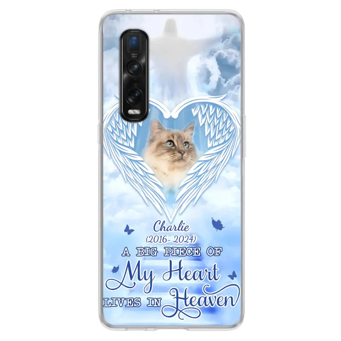 Custom Personalized Memorial Pet Phone Case - Upload Photo - Memorial Gift Idea For Pet Owner - A Big Piece Of My Heart Lives In Heaven - Case For Xiaomi/ Oppo/ Huawei