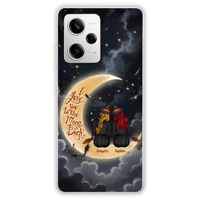 Custom Personalized Witches Phone Case For Xiaomi/ Oppo/ Huawei - Gift Idea For Friend -Memorial Gift - I Love You To The Moon & Back