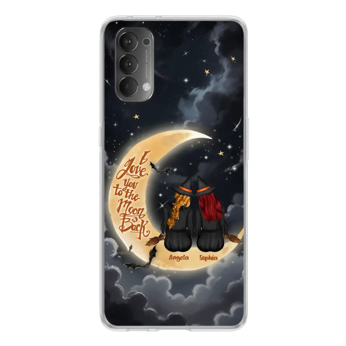 Custom Personalized Witches Phone Case For Xiaomi/ Oppo/ Huawei - Gift Idea For Friend -Memorial Gift - I Love You To The Moon & Back