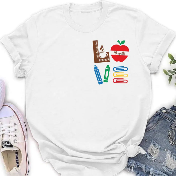 Custom Personalized Teacher Shirt/ Hoodie - Gift Idea For Teacher/ Back To School