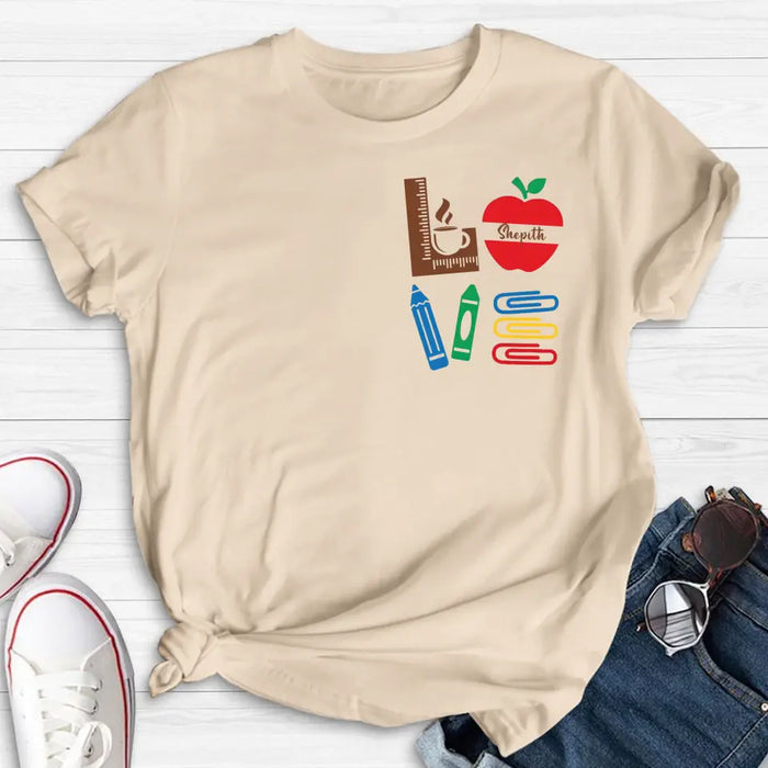 Custom Personalized Teacher Shirt/ Hoodie - Gift Idea For Teacher/ Back To School