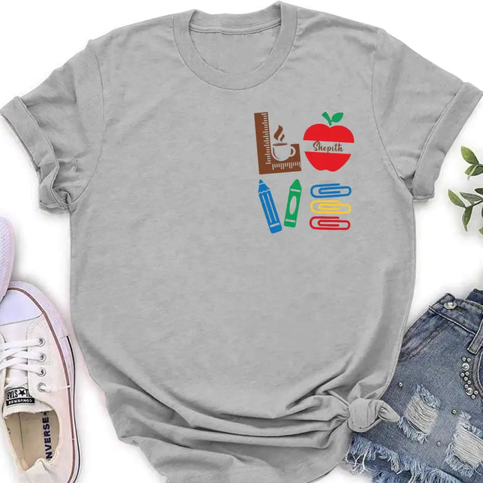 Custom Personalized Teacher Shirt/ Hoodie - Gift Idea For Teacher/ Back To School