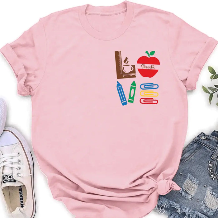 Custom Personalized Teacher Shirt/ Hoodie - Gift Idea For Teacher/ Back To School