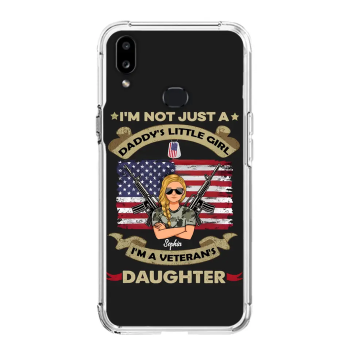 Custom Personalized Veteran's Daughter Phone Case - Gift Idea For Veteran/ Daughter - I'm Not Just A Daddy's Little Girl I'm A Veteran's Daughter - Case For iPhone/ Samsung