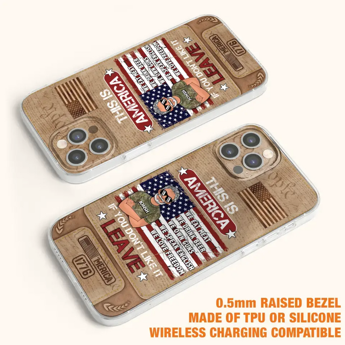 Custom Personalized Veteran Phone Case - Gift Idea For Veteran/ Daughter - This Is America - Case For iPhone/ Samsung