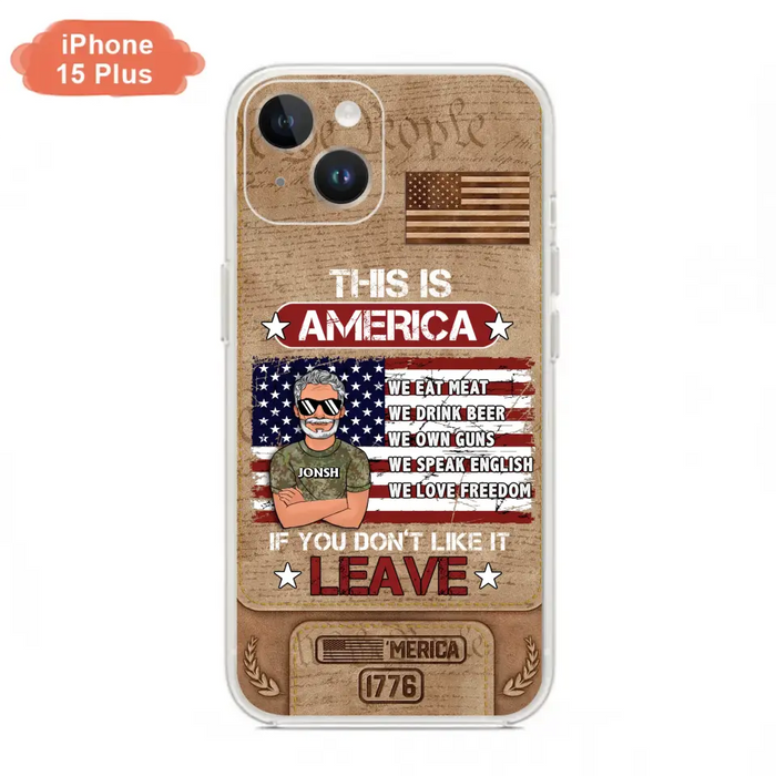 Custom Personalized Veteran Phone Case - Gift Idea For Veteran/ Daughter - This Is America - Case For iPhone/ Samsung