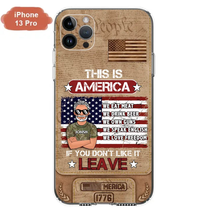 Custom Personalized Veteran Phone Case - Gift Idea For Veteran/ Daughter - This Is America - Case For iPhone/ Samsung