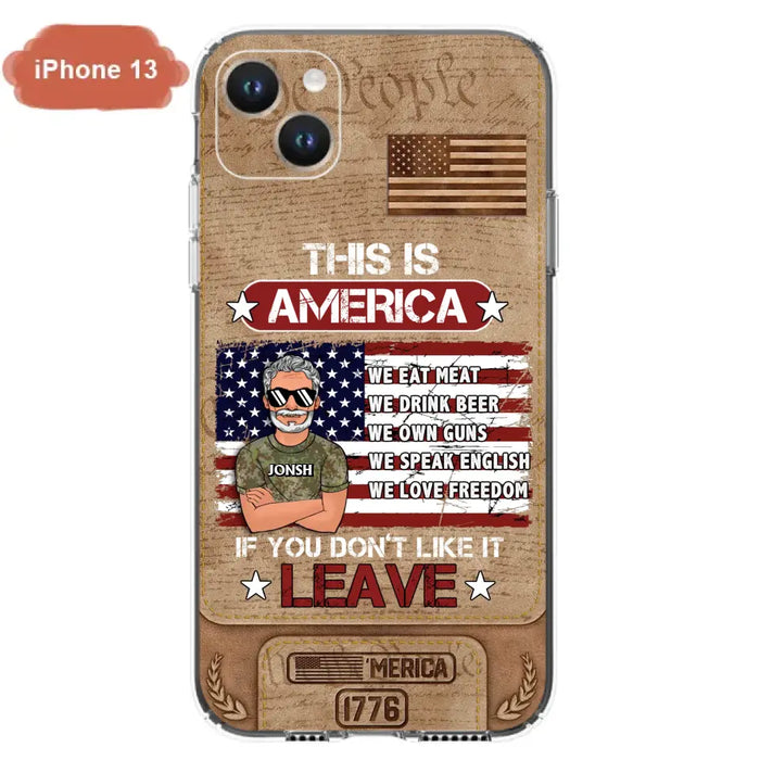 Custom Personalized Veteran Phone Case - Gift Idea For Veteran/ Daughter - This Is America - Case For iPhone/ Samsung