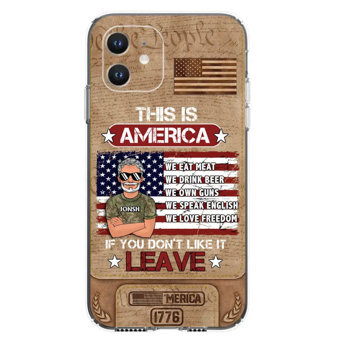 Custom Personalized Veteran Phone Case - Gift Idea For Veteran/ Daughter - This Is America - Case For iPhone/ Samsung