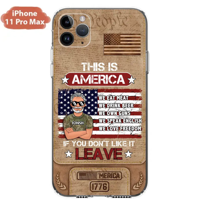 Custom Personalized Veteran Phone Case - Gift Idea For Veteran/ Daughter - This Is America - Case For iPhone/ Samsung