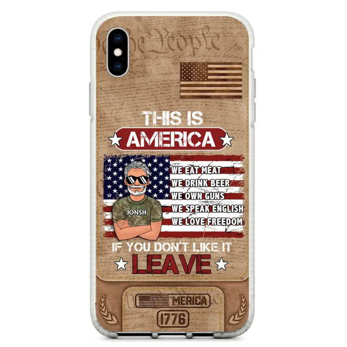 Custom Personalized Veteran Phone Case - Gift Idea For Veteran/ Daughter - This Is America - Case For iPhone/ Samsung