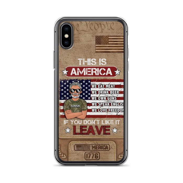 Custom Personalized Veteran Phone Case - Gift Idea For Veteran/ Daughter - This Is America - Case For iPhone/ Samsung