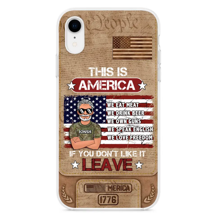 Custom Personalized Veteran Phone Case - Gift Idea For Veteran/ Daughter - This Is America - Case For iPhone/ Samsung