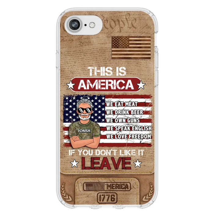 Custom Personalized Veteran Phone Case - Gift Idea For Veteran/ Daughter - This Is America - Case For iPhone/ Samsung