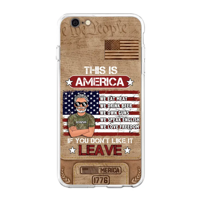 Custom Personalized Veteran Phone Case - Gift Idea For Veteran/ Daughter - This Is America - Case For iPhone/ Samsung