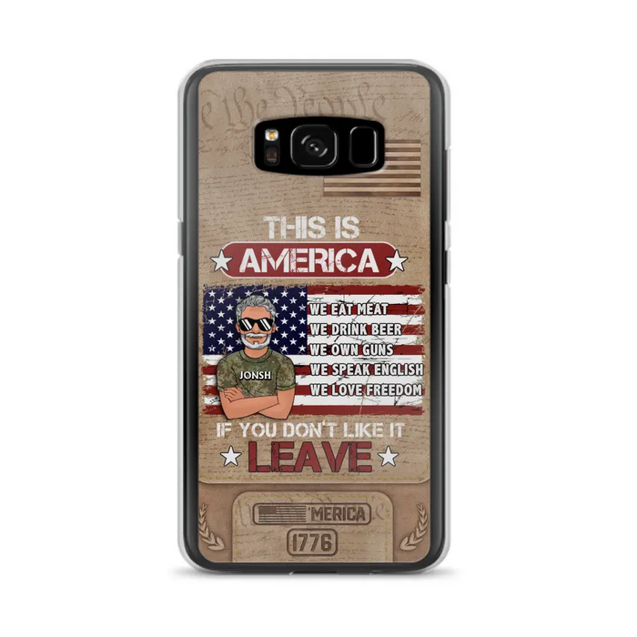 Custom Personalized Veteran Phone Case - Gift Idea For Veteran/ Daughter - This Is America - Case For iPhone/ Samsung