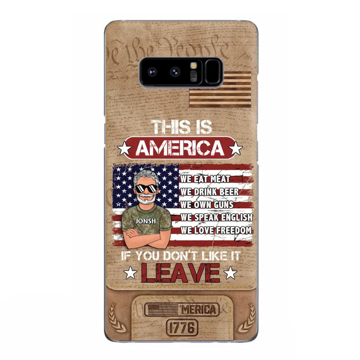 Custom Personalized Veteran Phone Case - Gift Idea For Veteran/ Daughter - This Is America - Case For iPhone/ Samsung